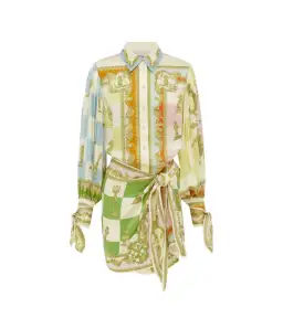 Alemais Checkmate Silk Mini Dress Multi Size AU 10 for rent on The Volte - image 30