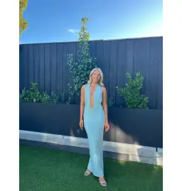 Deconduarte Georgia Dress Blue Size AU 6