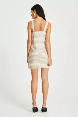 Vestire Iris Mesh Glitter Mini Dress Multi Size 6 for rent on The Volte - image 2