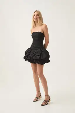 Aje Violette Bubble Hem Mini Dress Black Size AU 6 for rent on The Volte - image 1