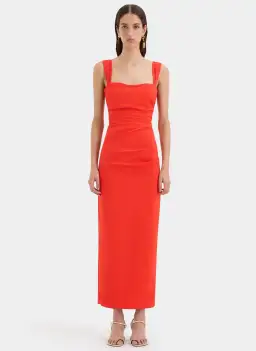 Sir the Label Dahlia Balconette Gown Tangerine Size 3 / AU 12 for rent on The Volte - image 1