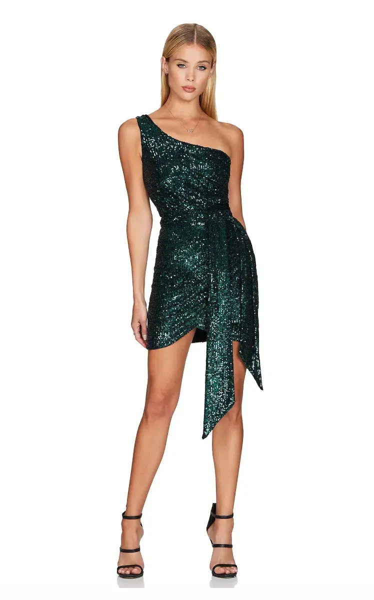 Nookie Palazzo Mini Dress Green Size L / AU 12 for rent on The Volte - main image