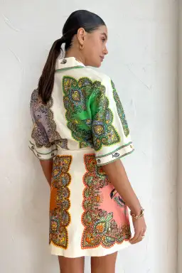 Alemais Trippy Troppo Mini Dress Multi Size 12 for rent on The Volte - image 3