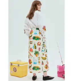 Alemais Clam Embroidered Shirt Print Size 12 for rent on The Volte - image 2