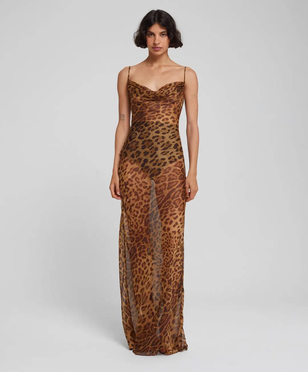 Rat & Boa Valentina Maxi Dress Leopard Print Size M / AU 10 for rent on The Volte - main image
