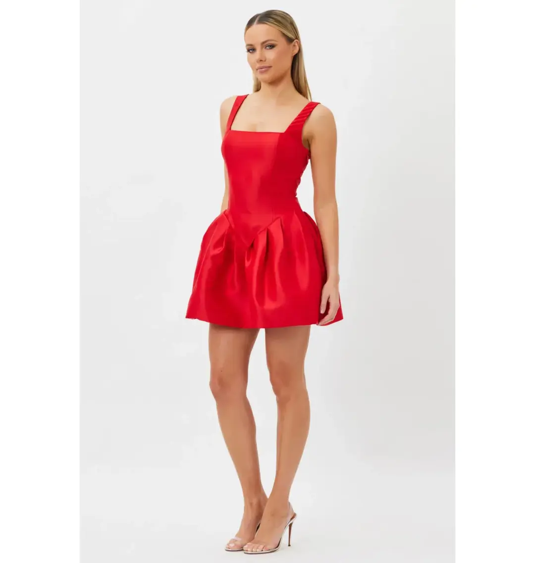 Bianca & Bridgett Alba Mini Dress Red Size AU 8 for rent on The Volte - main image