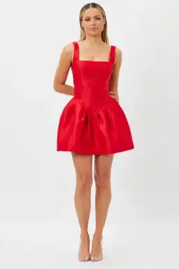 Bianca & Bridgett Alba Mini Dress Red Size AU 8 for rent on The Volte - image 2