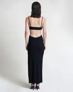 Bec and Bridge Selene V Maxi Dress Black Size 12 for rent on The Volte - image 2