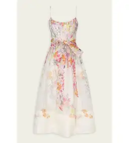 Zimmermann Natura Corset Midi Dress Kaleidoscope Garden Size 1/AU 10 for rent on The Volte - image 2
