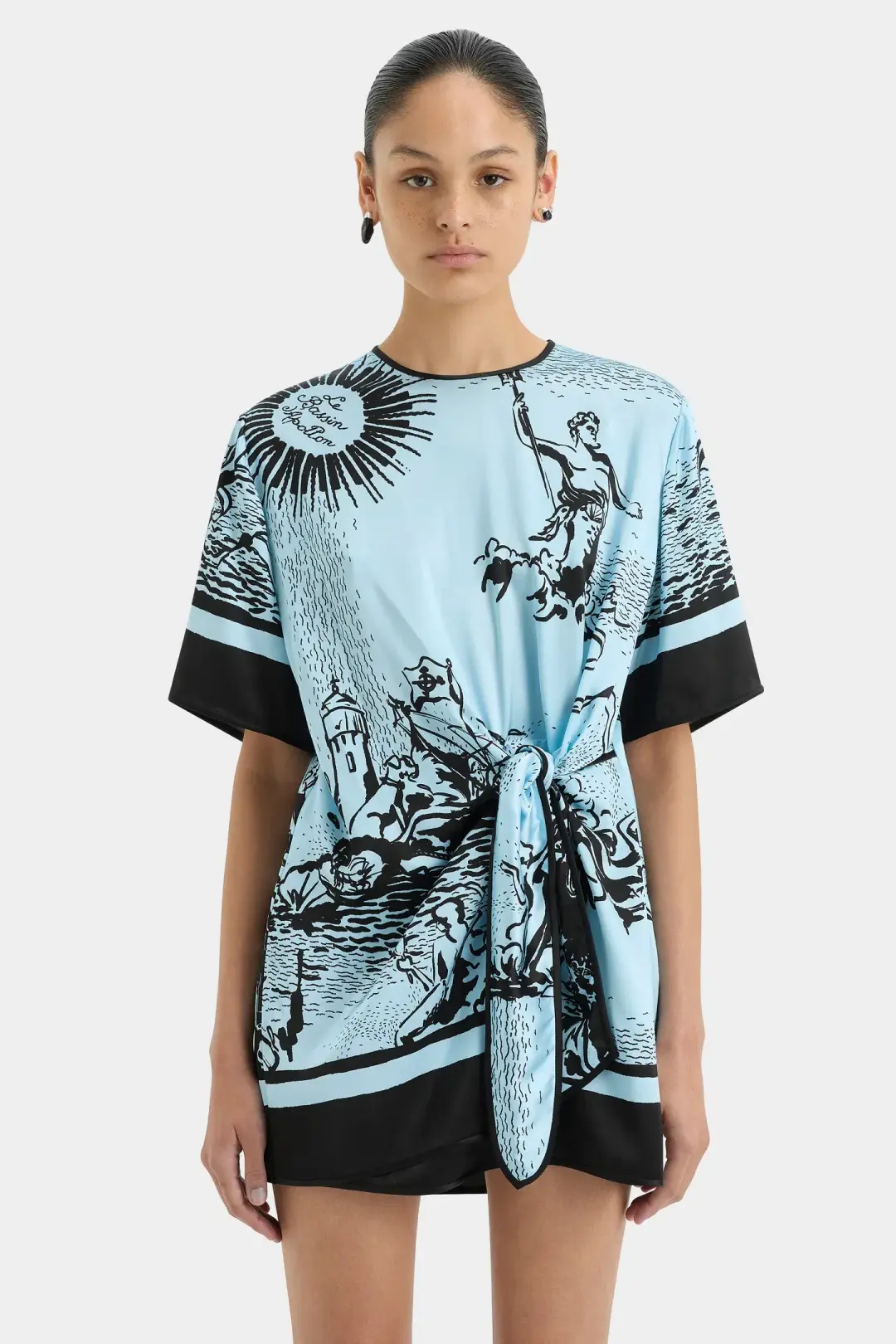 Sir the Label The Dreamwood Mini Dress in Brise Soleil Size 8 for rent on The Volte - main image