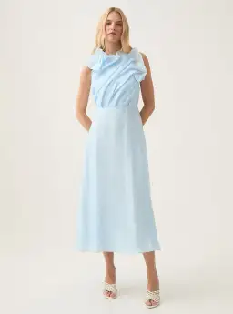 Aje Genesis Midi Dress Sea Breeze Size 8 for rent on The Volte - image 1