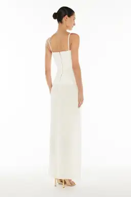 Manning Cartell Double Time Pleat Dress In White Size L / AU 12 for rent on The Volte - image 5