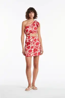 Sir The Label Cinta Cut Out Knot Mini Dress Valentina Floral Print Size 3 / AU 12 for rent on The Volte - image 1