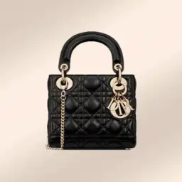 Christian Dior Mini Lady Dior Black Cannage Lambskin for rent on The Volte - image 1