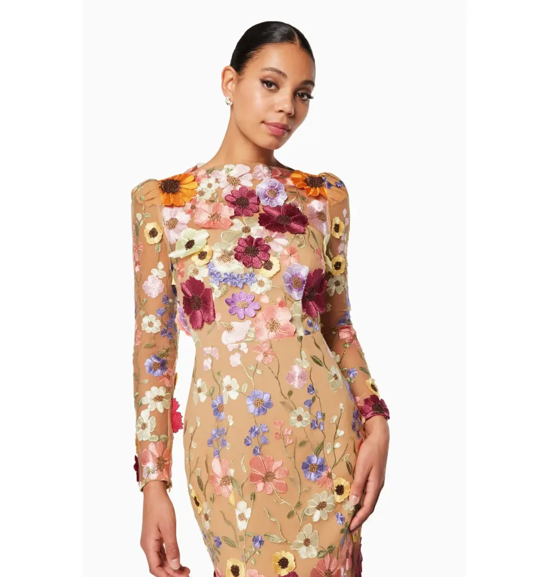 Elliatt Shannon 3D Gown Floral Size AU 14 for rent on The Volte - main image