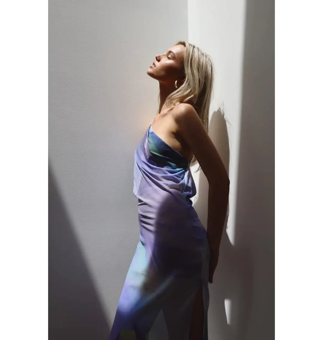 HNTR the label Flor Maxi Dress in Lotus Size AU 8 for rent on The Volte - main image