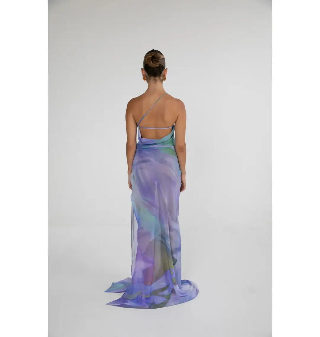 HNTR the label Flor Maxi Dress in Lotus Size AU 8 for rent on The Volte - main image