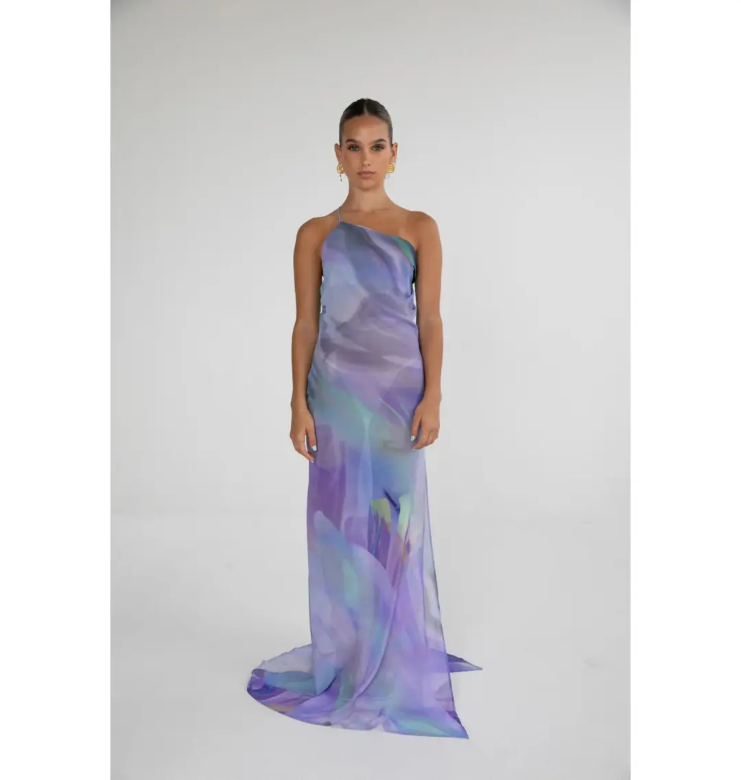 HNTR the label Flor Maxi Dress in Lotus Size AU 8 for rent on The Volte - main image
