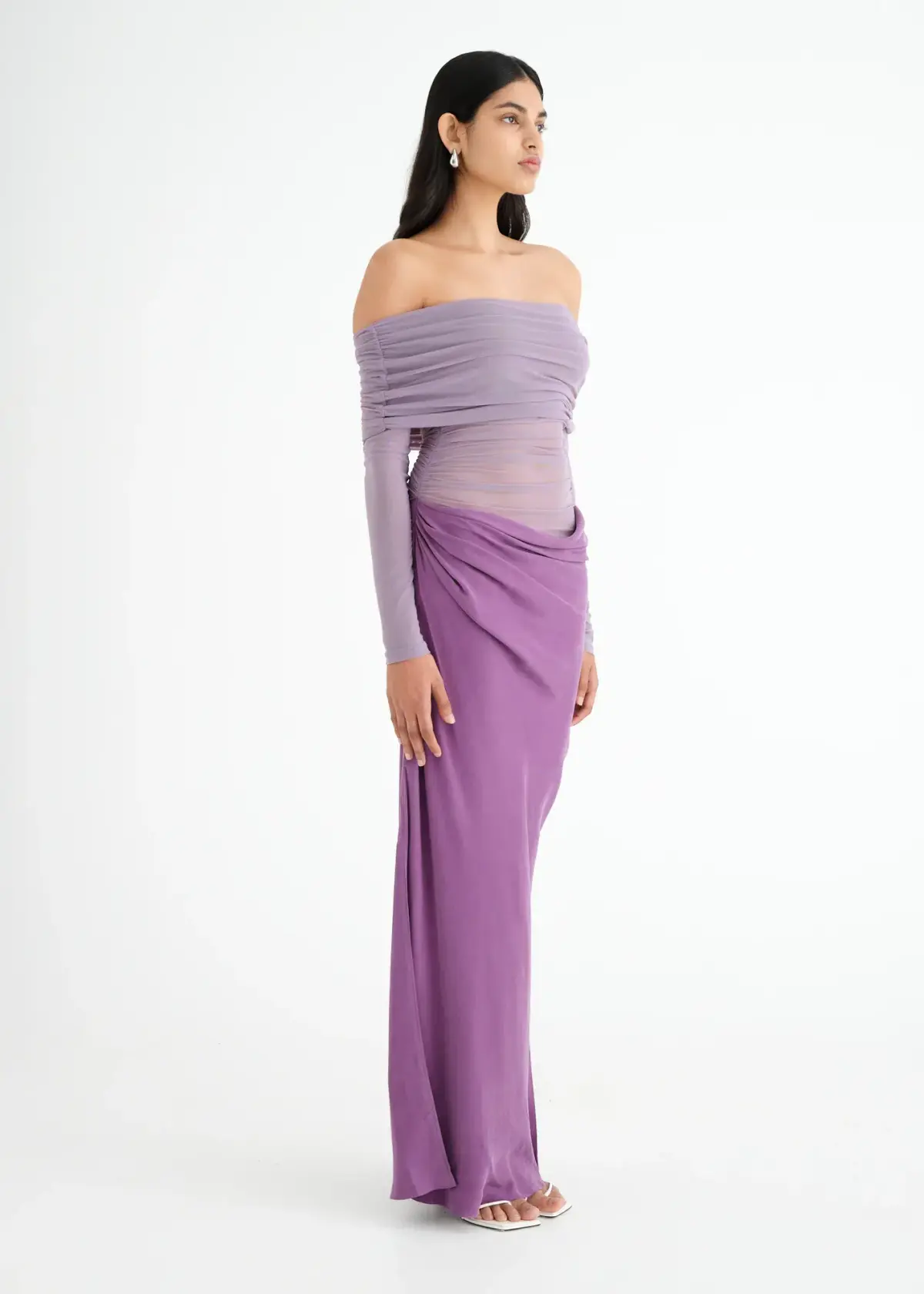 Benni Yasmin Maxi Dress Purple Size AU 8 - Image 2