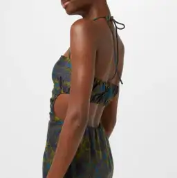 Sir The Label Valerio Tie Halter Midi Dress Print Size 1 / AU 8 for rent on The Volte - image 3