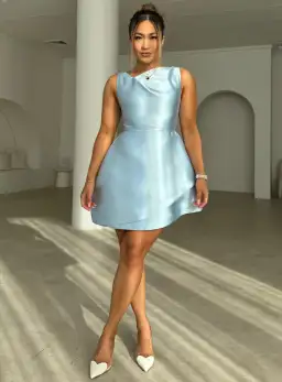 Adri Ella Mini Dress Blue Size S / AU 8 for rent on The Volte - image 4