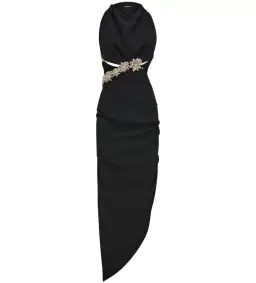 Rachel Gilbert sparkly Kylo Cut Out Dress Black Size 8 for rent on The Volte - image 1
