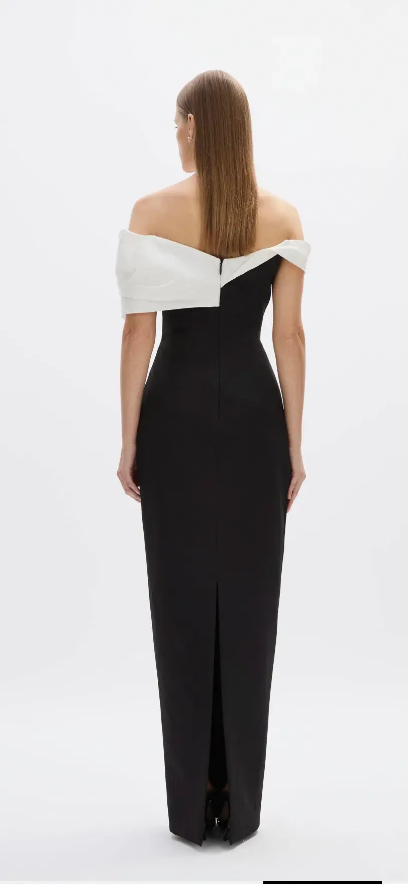 Rachel Gilbert Delilah Gown Black/White Size 8 for rent on The Volte - main image