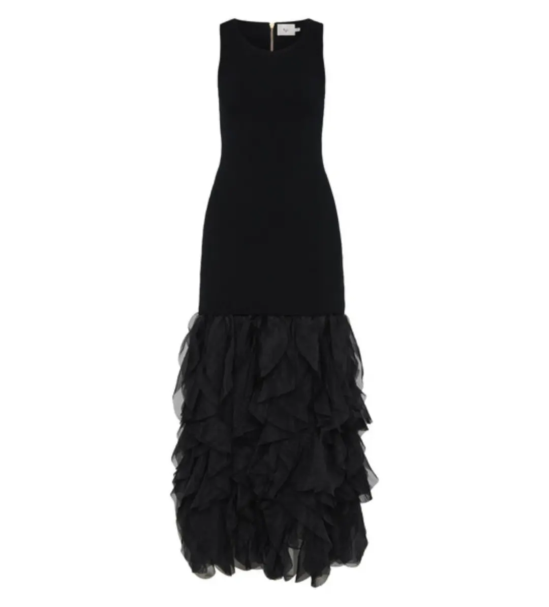 Aje Elations Knit Maxi Dress Black Size L/Au 12 for rent on The Volte - main image