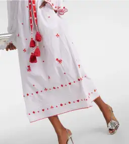 Alemais Hearts Embroidered Dress White Size 8 for rent on The Volte - image 6