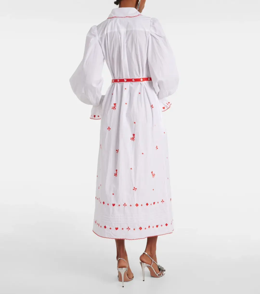 Alemais Hearts Embroidered Dress White Size 8 for rent on The Volte - main image