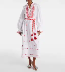 Alemais Hearts Embroidered Dress White Size 8 for rent on The Volte - image 4