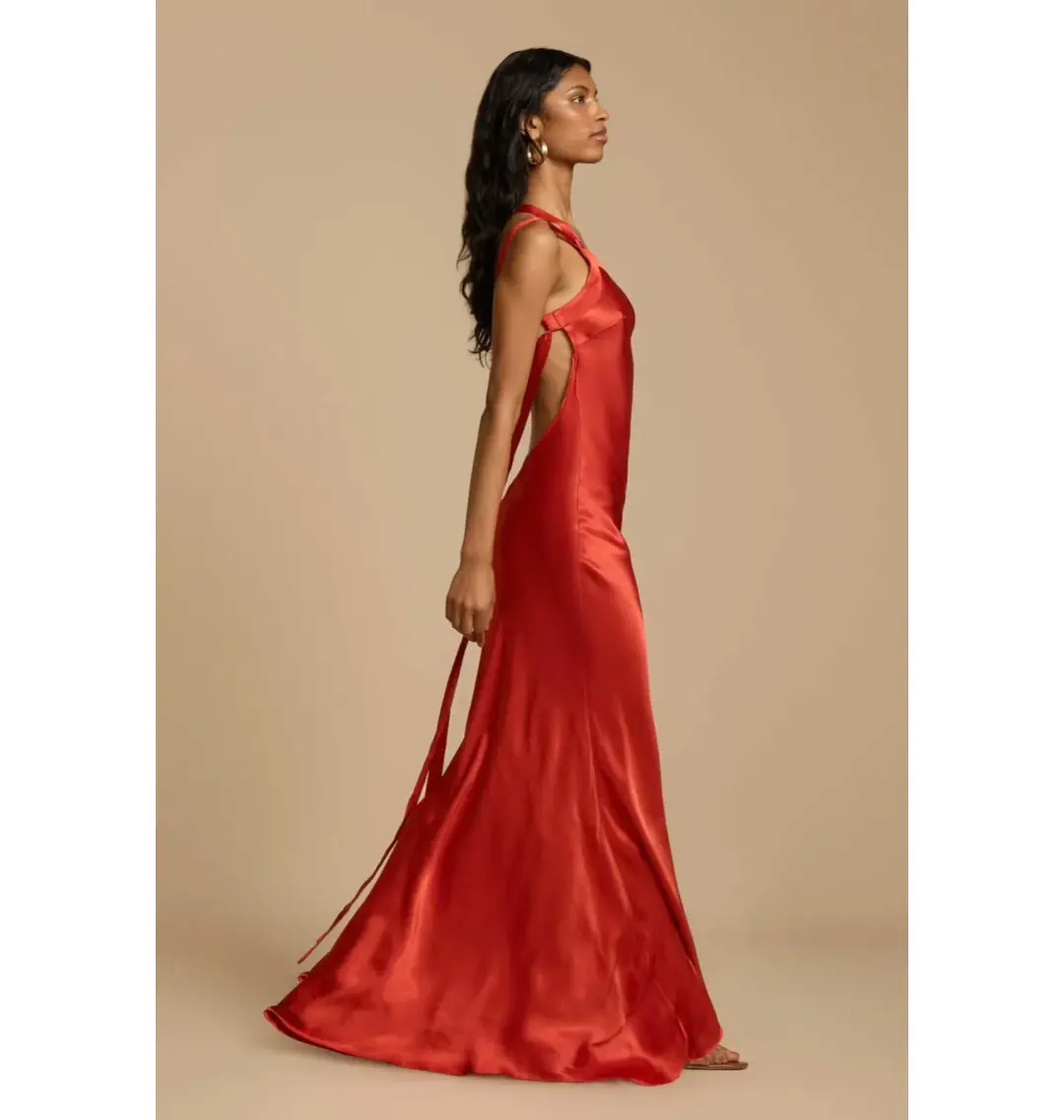 Arcina Ori Monique Dress in Rust Size Small / AU 8 for rent on The Volte - main image