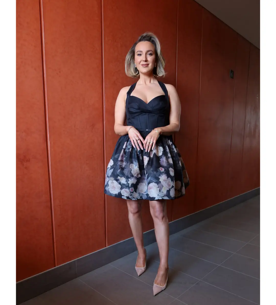 Zimmermann The Crush Picnic Mini Dress in Black Floral Size 1 / AU 10 for rent on The Volte - main image