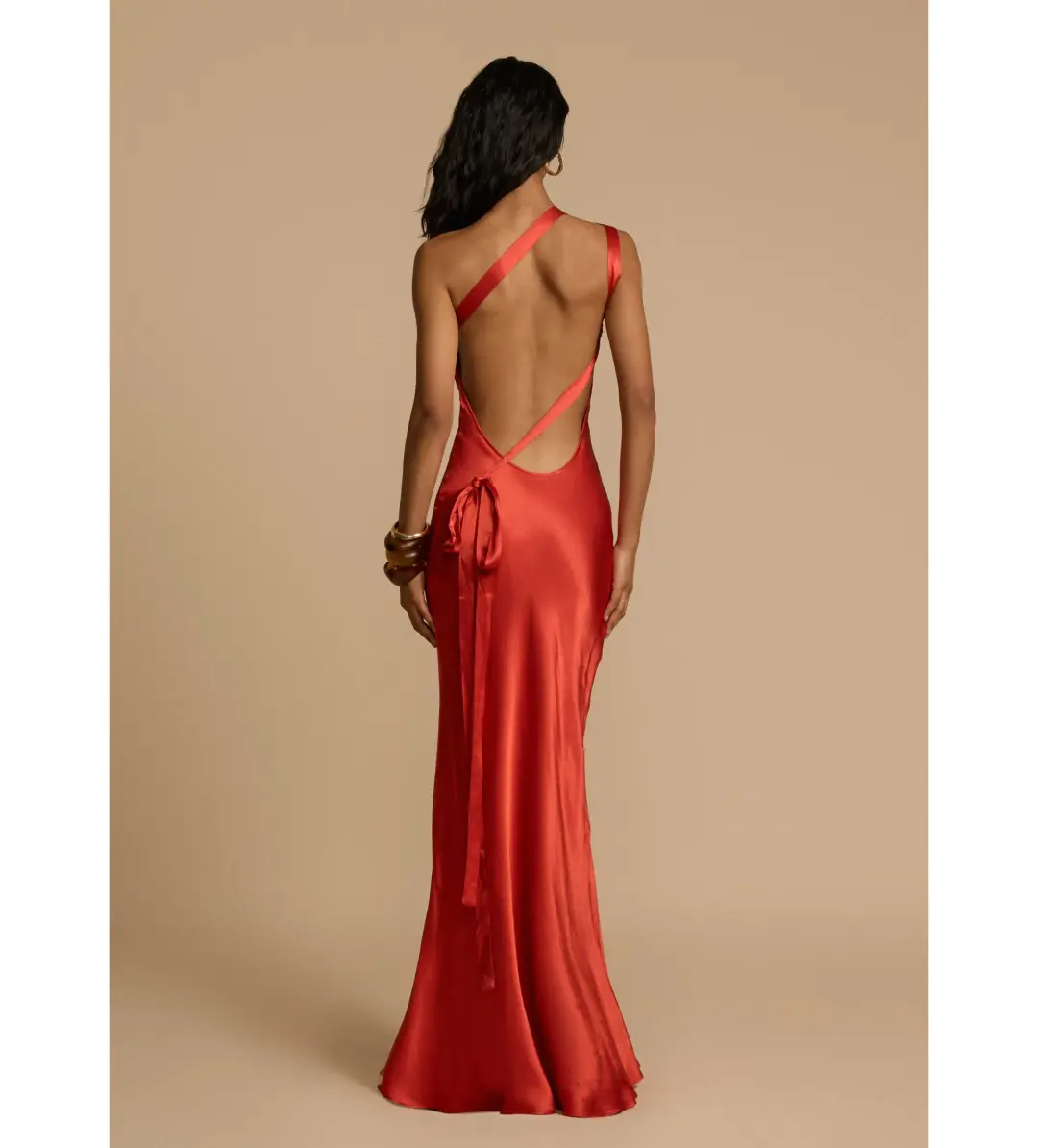 Arcina Ori Monique Dress in Rust Size AU 8 for rent on The Volte - main image