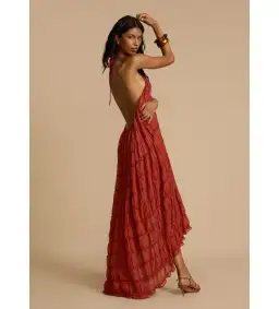 Arcina Ori Juliette Halter and Skirt Set in Red Size AU 6 for rent on The Volte - image 2