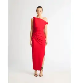 Sheike Ludlow Midi Dress Red Size AU 8 for rent on The Volte - image 1