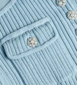 Self Portrait Sequin Knit Mini Dress Blue Size M / AU 10 for rent on The Volte - image 5