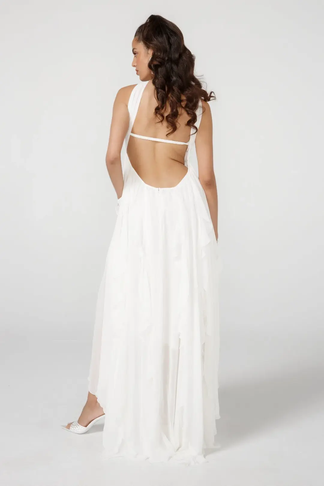 Nana Jacqueline Mariah Dress in White Size M / AU 10 for rent on The Volte - main image
