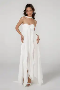Nana Jacqueline Mariah Dress in White Size M / AU 10 for rent on The Volte - image 1