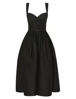 Zimmermann Crush Picnic Midi Dress Black Size 1 / AU 10 for rent on The Volte - image 1