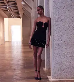 Rebecca Vallance Elaine Mini Dress Black Size 12 for rent on The Volte - image 1