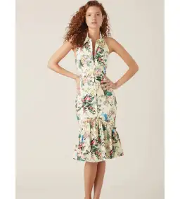 Tigerlily Kalani Midi Dress in Lemon Size AU 10 for rent on The Volte - image 1