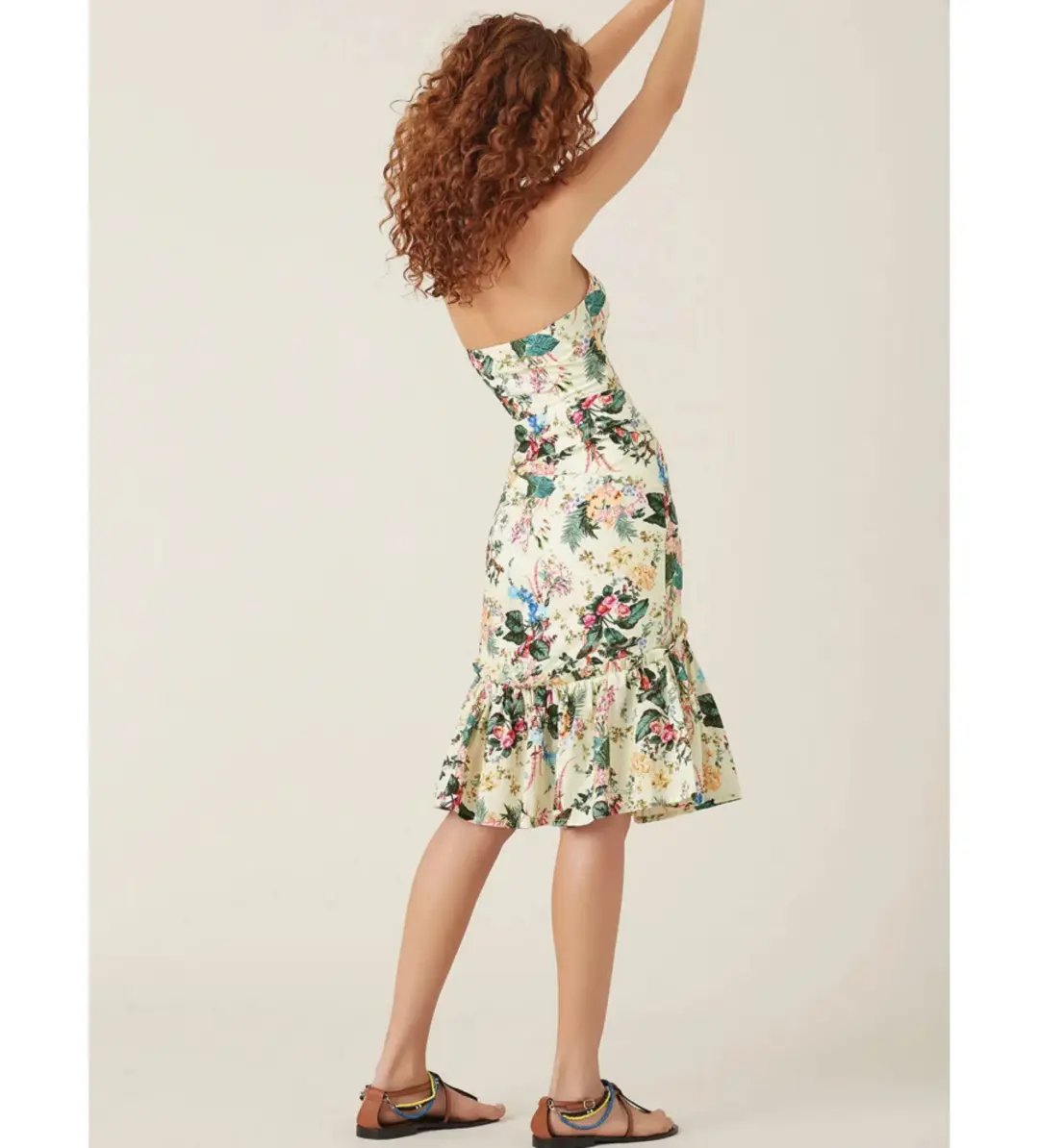 Tigerlily Kalani Midi Dress in Lemon Size AU 10 for rent on The Volte - main image