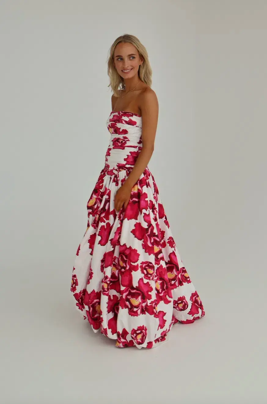 Aje Behold Maxi Dress in Boldly Blooming Size AU 6 for rent on The Volte - main image
