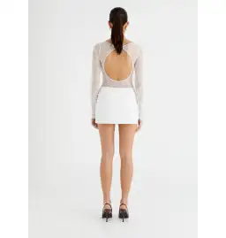 Benni The Yana Lace Mini Dress White Size AU 10 for rent on The Volte - image 4