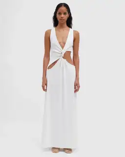 Christopher Esber Stone Cavern Tank Dress White Size 10