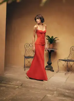 Manning Cartell Double Time Pleat Dress Red Size XXS / AU 4 for rent on The Volte - image 1