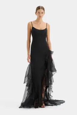 Sir the Label Sage Flounce Gown Black Size 1 / AU 8 for rent on The Volte - image 4