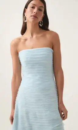 Aje Soundscape Maxi Dress Sea Breeze Size 6 for rent on The Volte - image 2