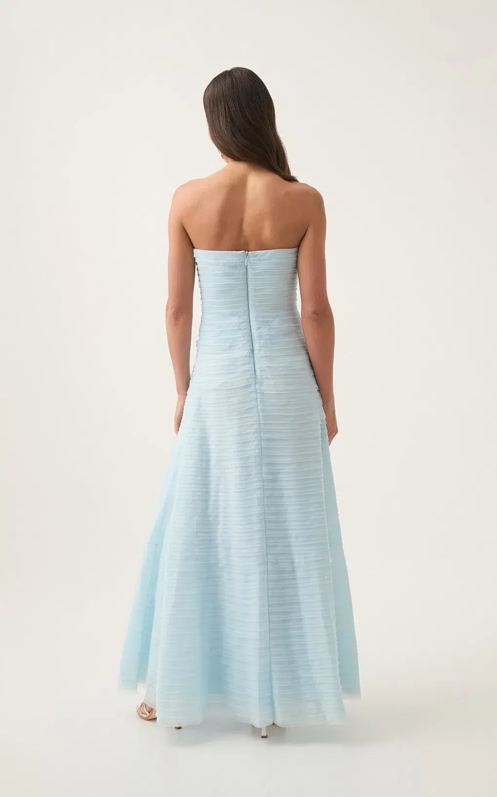 Aje Soundscape Maxi Dress Sea Breeze Size 6 for rent on The Volte - main image
